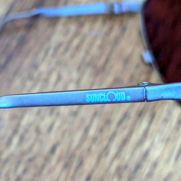RARE* NIB Vintage Suncloud Taro Sunglasses Matte Silver Rose Lens Made in Italy - Picture 5 of 16
